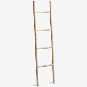 Escaleras de bambú natural para biblioteca en casa, precio económico, artículos para el hogar hechos a mano, escalera natural de alta calidad - Product Image 1