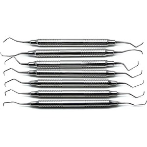 Juego de Instrumentos Quirúrgicos para Rellenos Dentales de Composite, 7 Piezas, Acero Inoxidable, Manual, Reutilizable, Agarre Ergonómico - Product Image 1