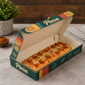 Caja de Pizza Triangular Ecológica Personalizada con Impresión de Logotipo, Caja de Pizza Reciclable para Llevar - Product Image 5
