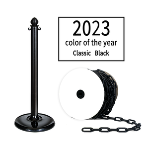 8mm25m Link Barriers Crowd Control Safety <b>Chain</b> on Reel Barrier Plastic Black Standard Taiwan 12mm 28mm PINKBRAND 51.0mm 37mm - Product Image 3