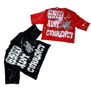 Camisetas Boxy de Algodón 100% Estampadas de Alta Calidad 2026, Estilo Urbano, Cortas, de Gran Gramaje, Oversize, con Gráficos Vintage y Lavado Ácido - Product Image 1