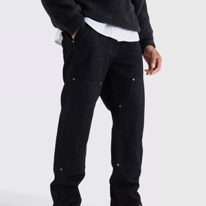 Pantalones de Lona para Hombre de la Mejor Calidad, Cintura Elástica, Corte Holgado Informal, Lavado Claro, 100% Algodón, Transpirables, para Verano - Product Image 1