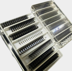 Extensions de cils volume préfabriquées à base pointue, longueurs mixtes, effet naturel, faites à la main, pour un volume doux, vente en gros - Product Image 1