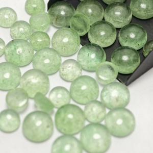 Cuarzo Verde Fresa, Piedra Preciosa Suelta, Piedra Verde Lisa para Joyería - Product Image 4