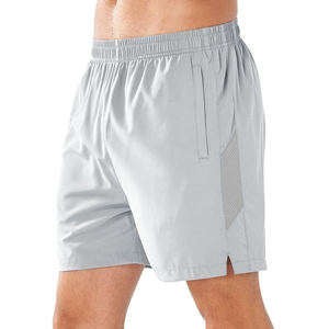 Shorts de sport pour homme bleu clair à séchage rapide avec poches, taille élastique, style Bermuda, vêtements décontractés - Product Image 1