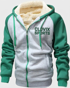 Vente en gros de sweats à capuche streetwear pour hommes, impression DTF, doublure polaire, épais, confortable, thermique, hiver, fermeture éclair, fabricant sur mesure - Product Image 1