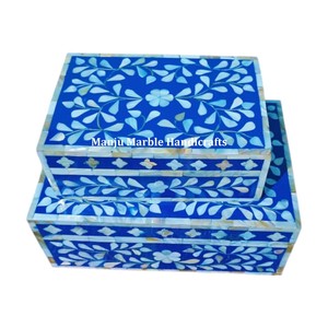 Boîte de nacre Mdf de qualité supérieure exclusive exquise et solide avec plusieurs couleurs disponibles pour le cadeau de stockage de bijoux - Product Image 6