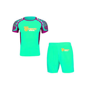 Conjunto Deportivo de 2 Piezas para Hombre |   Uniforme de Fútbol y Conjunto Deportivo de 2 Piezas con Bordes Neón, Transpirable y de Secado Rápido - Product Image 6