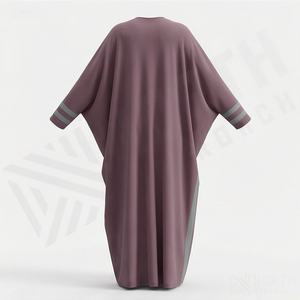 Services OEM, Meilleur Design, Couleur Personnalisée, Abaya en Satin Modeste, Robe Longue Islamique pour Femmes, Séchage Rapide, Respirante, Vente en Gros - Product Image 2