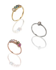 Bague de naissance personnalisée, bague de famille, bague en argent sterling, bijoux personnalisés, cadeau pour maman, cadeau de Noël, bijoux élégants pour femmes - Product Image 2