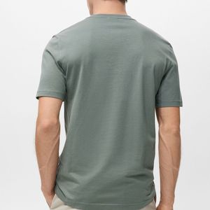 Custom 100% Cotton <b>Men's</b> Short Sleeve <b>Oversized</b> T-<b>Shirts</b>-<b>Gym</b> Street Wear Custom Logo OEM/ODM Plain Dyed 180g Breathable - Product Image 6