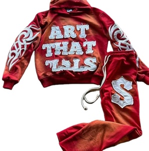 Tela Transpirable con Efecto Desgastado 100% Poliéster para Hombre, Invierno, con Relieve 3D para Sudadera con Capucha y Sudadera - Product Image 4