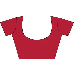 La simplicité est la nouvelle mode : Sari en fausse fourrure avec travail de designer Saroski, passepoil et chemisier assorti pour les soirées - Product Image 6