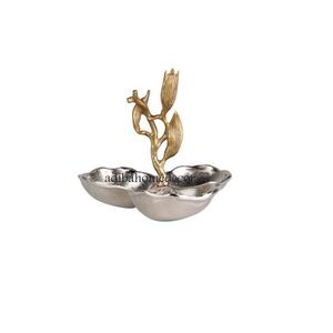 Bol de service artisanal en aluminium pour la salle à manger et la décoration de la cuisine, élégant bol en métal pour salades, collations, fruits - Product Image 6