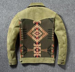 Veste en cuir PU vintage unisexe Carpenter, motif uni, col rabattu, coupe-vent, vêtement d'hiver, coupe ample, fermeture éclair - Product Image 5