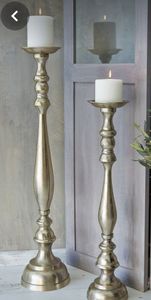 Porte-bougie en aluminium fait main personnalisé, support à bougie en métal avec cheminée en verre pour la décoration de la maison et des événements, centre de table de mariage - Product Image 6
