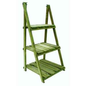 Support de plantes empilable en WPC, étagères multi-niveaux, pour l'intérieur et l'extérieur, support de présentation pour pots de fleurs, décoration imperméable - Product Image 3