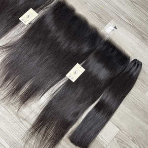 Para Swiss 13x4 13x6 HD Frontal 5x5 6x6 HD Cierre de encaje Cutícula completa Alinear cabello humano vietnamita crudo 6x6 HD Frontal de encaje - Product Image 5