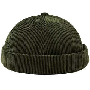 Gorro Docker de Pana Personalizable, Gorra de Algodón Suave con 6 Paneles Acanalados, Sin Visera, con Borde Enrollado, Gorro Tipo Skull Cap con Logotipo Personalizado - Product Image 4
