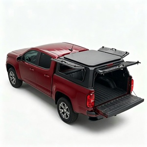 Capot de camionnette robuste en alliage d'aluminium, manuel, pour Ranger <span class=keywords><strong>Colorado</strong></span>, travail, camping, anti-vol, résistant aux intempéries, toit rigide - Product Image 2