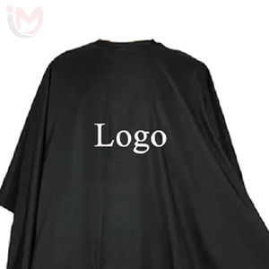 Capes de coiffure personnalisées confortables en polyester avec col en silicone pour la coupe de cheveux - Product Image 3