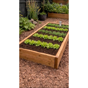 Kit de jardinière surélevée en cèdre premium avec système d'arrosage automatique, bac à plantes en bois pour légumes, herbes et fleurs biologiques - Product Image 1