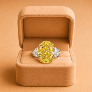 Om Gems 14K White Gold <b>Ring</b> 2.50 CT Oval Brilliant Cut Lab Diamond Engagement Solid White Gold Unique Three <b>Stone</b> <b>Ring</b> For Women - Product Image 3