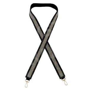 Sangles de sac en perles de rocaille en or blanc personnalisables Accessoires de mode avec forme et design personnalisés Sangle de sac à main perlée - Product Image 1