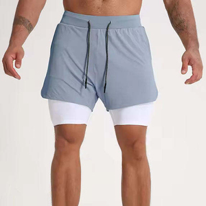 Customized Casual Men's Awrah Shorts Muslim <b>Mid</b>-Knee Elastic Waist Solid 100% Cotton Canvas Waterproof Eco-Friendly Quick Dry - Product Image 3