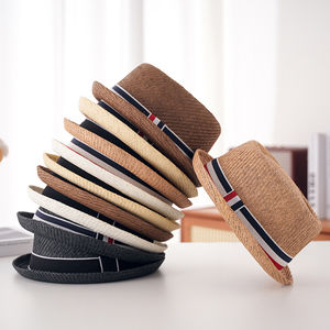 <b>Summer</b> Outdoor Travel Fedora Pork Pie Cap Trilby Panama <b>Straw</b> Beach Sun <b>Hat</b> Roll-up Short Brim <b>Straw</b> Boater <b>Hats</b> - Product Image 6