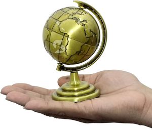 UNICORN HANDICRAFTS Ornement décoratif globe en laiton vintage, style antique traditionnel, accent de bureau rotatif, fait main, circulaire - Product Image 4