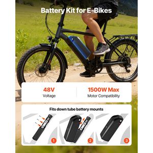1500W Electric Bike <b>Battery</b> <b>48V</b> 20Ah Lithium Pack with BMS USB Charge Port and 3A Charger Lock for Ebike Moto - Product Image 2