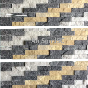 Carreaux muraux en marbre blanc naturel 3D, panneaux de revêtement en pierre à face fendue, pierre décorative de luxe pour hall d'hôtel et villas - Product Image 2
