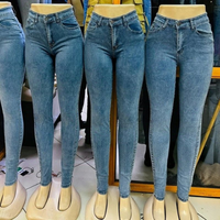 Jean en denim skinny taille haute pour femme, longueur intégrale, extensible, respirant, sexy, en coton et élasthanne, décontracté, pour le printemps