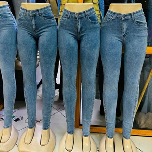 Jeans de Mezclilla Ajustados de Cintura Alta para Mujer, Largos, Elásticos, de Algodón y Spandex, Casuales, para Primavera - Product Image 3