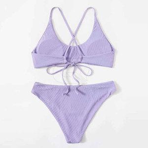 Conjunto de Bikini de 2 Piezas para Mujer, de Alta Calidad y Bajo Precio, con Estampado Personalizado, Spandex/Nailon, Secado Rápido, Transpirable, para Playa, Vacaciones de Verano - Product Image 2