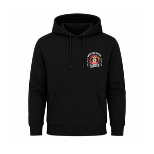 Sweat-shirt à capuche imprimé graffiti « Stressed Out » pour homme, en coton noir, style streetwear, coupe classique, style automne - Product Image 2
