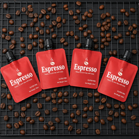 Pochettes souples portables de 30 ml pour concentré de café expresso avec bec verseur – Idéales pour l'emballage de café concentré