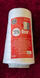 Hilo para Cometa Bear 9 Cord 100% Algodón Manjha, Ecológico, Afilado, Pulido, Fuerte, Resistente, para Uso Profesional en Competencias - Product Image 6