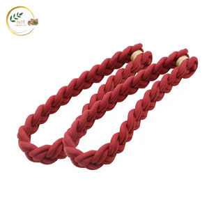 Braided Jute Curtain <b>Tiebacks</b> – Handmade Eco Natural Curtain Holders for Living Room and Bedroom Decoration - Product Image 2