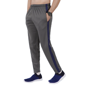 Ensemble de survêtement gris bleu pour homme, fermeture éclair intégrale, style sportif, avec poches latérales, pour l'automne - Product Image 5