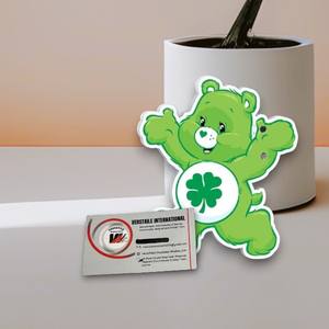 แผ่นอะคริลิคคุณภาพสูงสีเขียวลายหมีสี่แฉกพร้อมรูปหัวใจอเนกประสงค์ เป็นมิตรกับสิ่งแวดล้อม นำกลับมาใช้ใหม่ได้ สำหรับต่อขนตา แบรนด์ส่วนตัว - Product Image 4