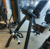 Machine de Fitness de haute qualité Équipement de Fitness Plaque Chargée Poitrine Soutenue Inclinaison Basse Rangée Machine T bar Rangée pour Un Usage Domestique