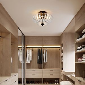 Semi Flush Mount <b>Ceiling</b> <b>Light</b> Smoky Gray Glass <b>3</b>-<b>Bulb</b> Modern Black Fixture IP54 Rated - Product Image 5