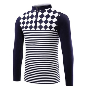 Golf de manga larga de alta calidad para hombre para camisa diseño personalizado ecológico 100% algodón Casual antiarrugas patrón Floral inteligente - Product Image 3