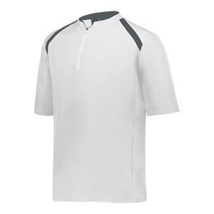 Veste de sport pour homme, personnalisée, hydrofuge, à col zippé, avec bas ajustable, pour baseball et softball - Product Image 5