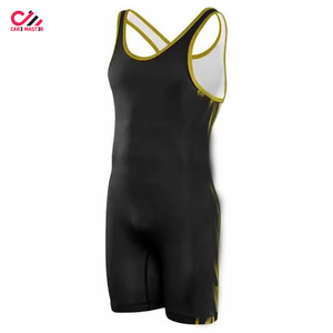 ハイストレッチレスリングシングレット カスタムロゴ 即納 工場カスタムネームレスリングユニフォーム パーソナライズデザインスポーツシングレット - Product Image 1