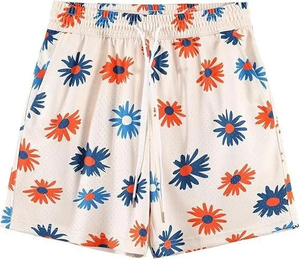 Shorts de basketball noirs pour hommes, imprimé camouflage, taille à cordon de serrage, séchage rapide, respirant, style sportif, mi-longueur, toile 100% - Product Image 5