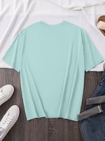 T-shirts pour hommes surdimensionnés personnalisés de haute qualité, 320 g/m², 100 % coton, couleur personnalisée, impression numérique, motif ours de dessin animé, manches courtes