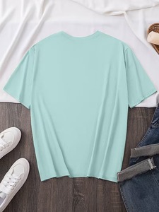 Camisetas Personalizadas de Alta Calidad, 320 g/m², 100 % Algodón, Color Personalizado, Manga Corta, Diseño de Oso de Dibujos Animados, Tallas Grandes, Logotipo Personalizado Impreso - Product Image 2